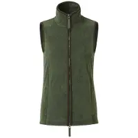 Premier Kvinnor/Damer Artisan Fleece Gilet (Mossgrön/brun)