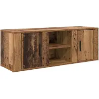 vidaXL TV-skåp Gammalt trä 100 x 31,5 x 35 cm Konstruerat trä