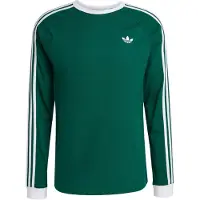 Adidas Originals T-shirt '3-STRIPES LONGSLEEVE' gran / vit