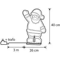 Luca Lighting Julbordslampa Jultomte inkl. LED med timer - Infinidade