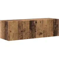 vidaXL TV Vägghylla Gammalt trä 98 x 31 x 29,5 cm Konstruerat trä