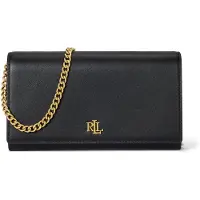 Ralph Lauren för kvinnor. 432980206001 Adair II medium cross body-väska i läder svart (OSFA), Casual, Parti, Klassisk, Hud