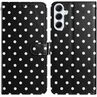 Mtp Products Samsung Galaxy A17/A26 plånboksfodral med prickmönster - svart