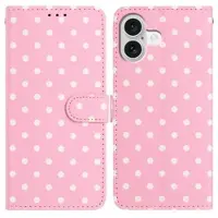 Mtp Products iPhone 17 plånboksfodral med prickmönster - rosa