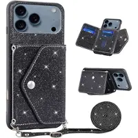 Mtp Products iPhone 17 Pro Stardust Skal med Korthållare - Svart