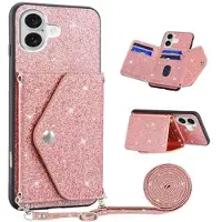 Mtp Products iPhone 17 Stardust Skal med Korthållare - Rosa
