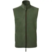 Premier Artisan Fleece Gilet för män (Mossgrön/brun)
