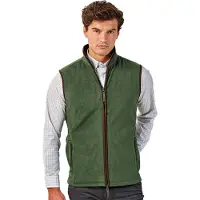 Premier Artisan Fleece Gilet för män (Mossgrön/brun)