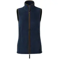 Premier Kvinnor/Damer Artisan Fleece Gilet (Marinblått/brun)