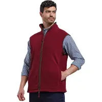 Premier Artisan Fleece Gilet för män (Bourgogne/brun)
