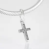 YIRAN Jewelry 925 Sterling Silver Pärla Genombruten Söta Hjärtan Krona Berlocker Pärlor Passar Jiuhao Armband Armringar DIY Damsmycken white