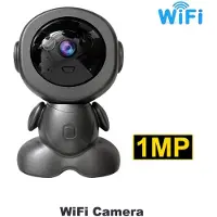 LS VISION Mini WiFi IP-kamera Trådlös Inomhusrobot Babymonitor Tvåvägsljud Rörelsedetektering Videokamera V380 CCTV Säkerhetsskydd 1MP Cam No Card svart