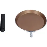 TOMTOP JMS 6in Stekpanna Plattbottnad Pannkakspanna Medicinsk Sten Nonstick Stekpanna för Kök Induktion gyllene