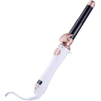 FunCouples Automatisk curling porslin Roterande elektrisk locktång Automatisk hårrullare Big Wave Curls US Plug gyllene/svart