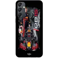 MANIACASE Skal För Samsung Galaxy S25 FE Max Verstappen renault sport red bull f1 svart