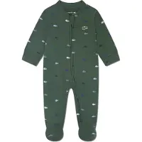 Lacoste Kids Footed Croco Print Långärmad Jumpsuit