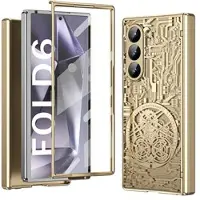 Mtp Products Samsung Galaxy Z Fold6 Mechanical Legend Galvaniserat plastfodral - Guld