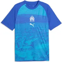 Puma Marseille Tränings T-Shirt Pre Match - Kunglig safir/Team Aqua - , storlek Small