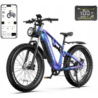 KUKIRIN Véhicule électrique DUOTTS E26 Bafang 20Ah SAMSUNG 26 55km/h 120km+PL Facile à transporter Parking Bleu