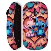 CAPACHEAP Trådlös mus - Maniacase - Stitch Angel - Svart - Ergonomisk - Optisk