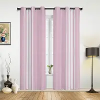 Household supplies MH Ränder Rosa Vit Gardiner för Sovrum Vardagsrum Draperier Kök Barnrum Fönstergardin Modern Heminredning 135W x 60H(cm) x1