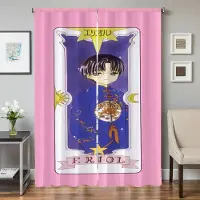 Household supplies MH Köksgardiner för vardagsrum 2 stycken Mörkläggningsgardiner Dörrgardin C-cardcaptor S-sakura Avskärmning Sovrumsdekoration Hem W50xH70cmx2pcs-CL