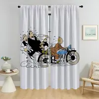 Household supplies MH Fönstergardin för Rum 2 Paneler Tunn-tunn Gardin Barnrum Tyll för Sovrum Rullgardiner Avdelare Heminredning Gardiner Vardagsrum W50xH70cmx2pcs-CL gray