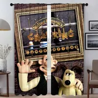 Household supplies MH Gromit Moderna Vardagsrumsgardiner för Kamera Mörkläggningsgardin Tyg för Sovrum Heminredningsgardiner 2 Delar Rullgardiner Kök W50xH70cmx2pcs-CL