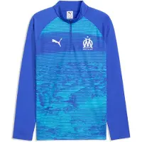 Puma Marseille Träningströja 1/4 Blixtlås - Kunglig safir/Team Aqua - , storlek Large