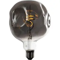 LUEDD E27 dimbar LED-lampa spiralglödtråd G125 spegelsilver 4W 75 lm 1800K