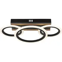 Globo LED taklampa Blevins, Svart, Vardagsrum / matsal, Metall, Modern, LED-taklampa
