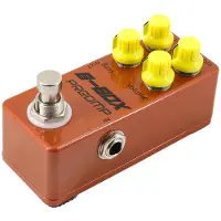 Aroma Gitarr B-Box Förförstärkarpedal Elgitarr Effektpedal True Bypass Zinklegeringsskal DC 9V 6.35mm orange
