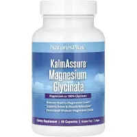 NaturesPlus Kalmassure, Magnesiumglycinat, 90 kapslar (70 mg per kapsel)