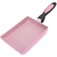 Koogeelife Tamagoyaki Nonstick Beläggning Stekpanna Frukost Stekpanna Biff Stekpanna för Biff Äggrulle L(for 6.5-9kg)