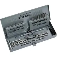 Volkel Handgängtapp och gängsnitt, set M3-M12 31 DELAR, METRISK