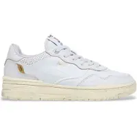 Pepe Jeans för män. PMS00038 Chester Distress vita sneakers i läder (40), Hud, Karta, Nyckelband, Casual