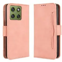 Mtp Products Motorola Edge 70 Korthållare plånboksfodral - Rosa
