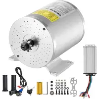 Vevor 2000W elektrisk borstlös likströmsmotorsats - 48V 4300rpm motor med uppgraderad hastighetsregulator och gasreglagesats för gokart elcykel motorcykel skoter gör-det-själv