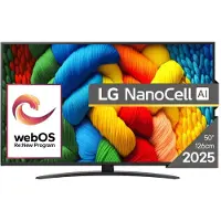 LG 50NANO81A3A - 50 Diagonal klass Nano81 Series LED-bakgrundsbelyst LCD-TV - Smart TV - webOS - 4K UHD (2160p) 3840 x 2160 - HDR - Direct LED, Nano Cell AI Display