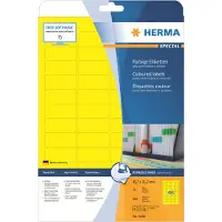 Herma Special - Papper - matt - permanent självhäftande - gul - 45.7 x 21.2 mm 960 etikett (er) (20 ark x 48) etiketter