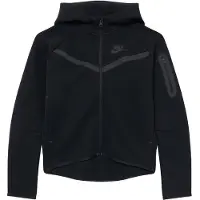 Nike Sweatjacka 'TCH FLC' mörkgrå / svart