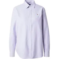 Ralph Lauren för kvinnor. 211970736506 Ikonisk lila skjorta (M), Casual, Bomull, Klassisk, Lång ärm