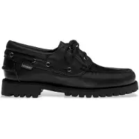 Sebago för män. 741271W Acadia läderskor svart (45), Hud, Karta, Nyckelband, Casual