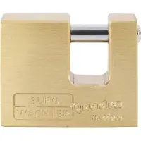 Burg wachter 28591 Hänglås 50.00 mm Ny låsning Mässing Nyckel