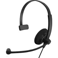 Epos I SENNHEISER IMPACT SC 30 - 100 Series - Headset - on-ear - trådbundet - lätt att koppla loss - svart med silver