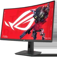 Asus ROG Strix XG32WCMS Spelskärm EEK F (A - G) 80 cm (31.5 tum) 2560 x 1440 pixel 16:9 1 ms Hörlursuttag VA LCD