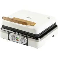 Domo DO9280W Våffeljärn, 1520W, 2 stora våfflor, temperaturreglering, vit