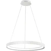 LUCE Design Pendellampa Niike, Vitt / opal, Vardagsrum / matsal, Metall, Modern