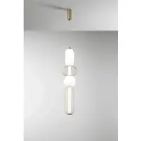 LUCE Design Pendellampa Inkas, Mässing / guld, Vardagsrum / matsal, Glas