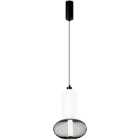 LUCE Design Pendellampa Inkas, Svart, Vardagsrum / matsal, Glas